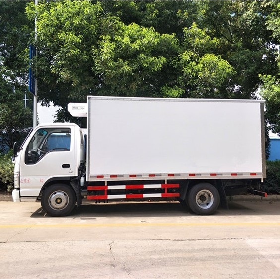 Ιαπωνία 4*2 ISUZU Ψυγείο κουτί φορτηγό PTO σύστημα 5 τόνων ψυγείο φορτηγό