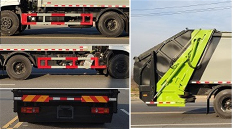 Καμιόνι σκουπιδιών Πλυντήριο σκουπιδιών Dongfeng 5995 Kg Συμπυκνωτής Καμιόνι σκουπιδιών με πλαίσιο από ατσάλι άνθρακα
