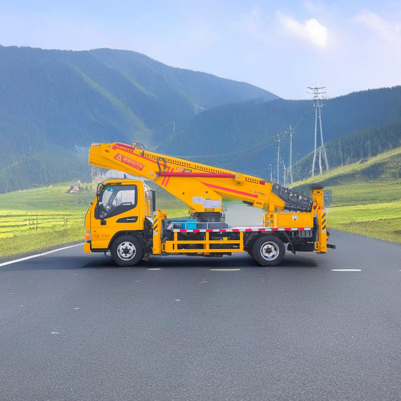 JAC φορτηγό πλατφόρμας ανύψωσης 1000kg Βάρος ανύψωσης 5 ταχυτήτων χειροκίνητο κιβώτιο ταχυτήτων 13,5m Λειτουργική ακτίνα