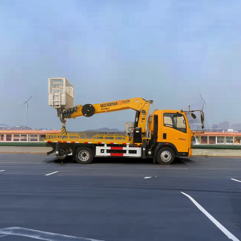 4955kg Βάρος 4x2 Drive Aerial Work Platform Truck με 21M τηλεσκοπικό βουμ