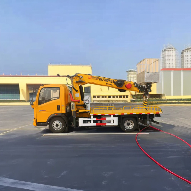 4955kg Βάρος 4x2 Drive Aerial Work Platform Truck με 21M τηλεσκοπικό βουμ