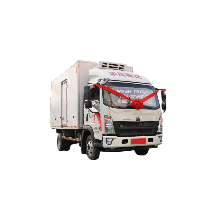 Sinotruk Howo Μικρό φορτηγό ψυγείο 95χλμ/ώρα 130hp 5 τόνων Μίνι ψυγείο φορτηγό