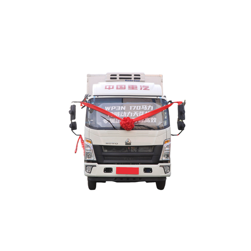 Sinotruk Howo Μικρό φορτηγό ψυγείο 95χλμ/ώρα 130hp 5 τόνων Μίνι ψυγείο φορτηγό