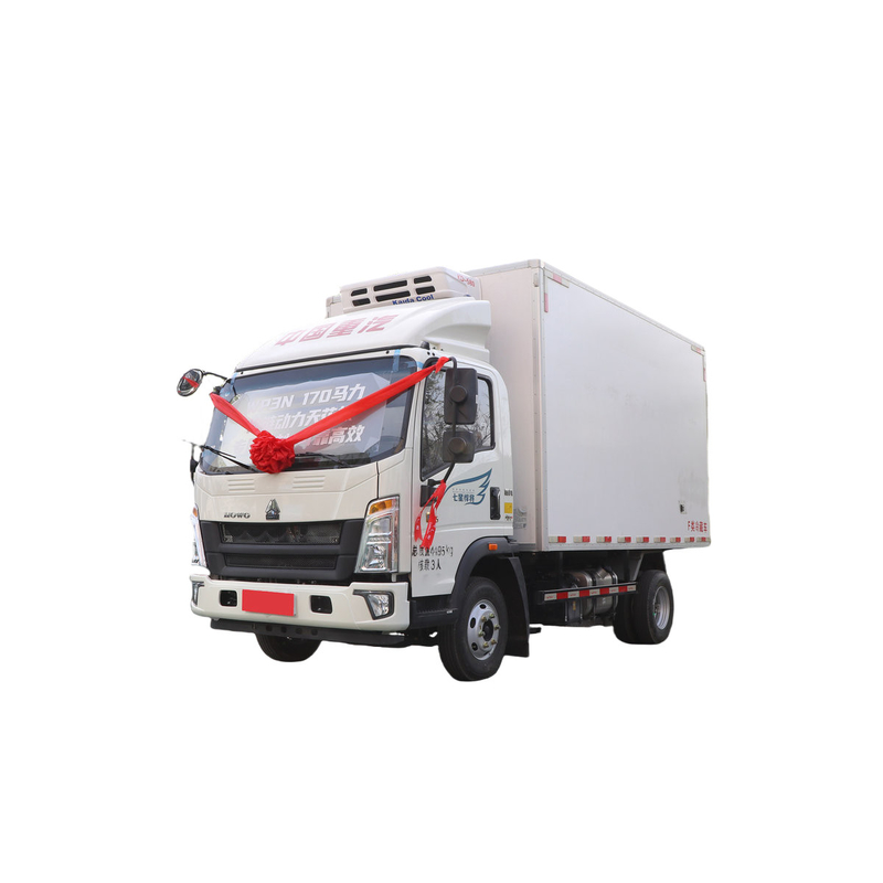 Sinotruk Howo Μικρό φορτηγό ψυγείο 95χλμ/ώρα 130hp 5 τόνων Μίνι ψυγείο φορτηγό
