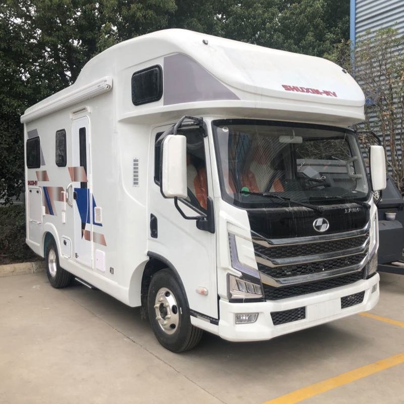 Yuejin Foton Outdoor Camper Van Automatic Transmission 4*2 Motorhome rv τροχόσπιτο