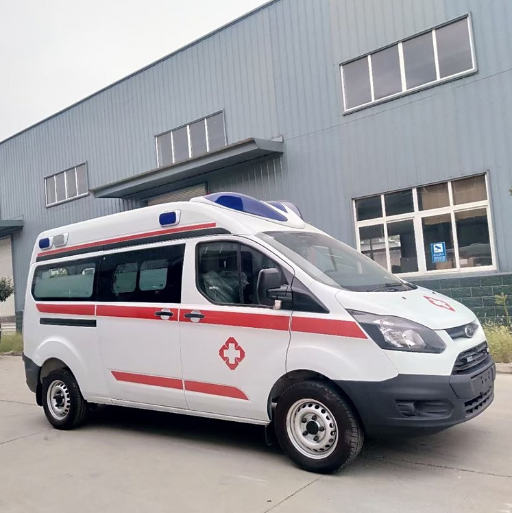 Αριστερό Drive 4*2 Ford 5+1 όχημα φορτηγών ασθενοφόρων έκτακτης ανάγκης μετάδοσης