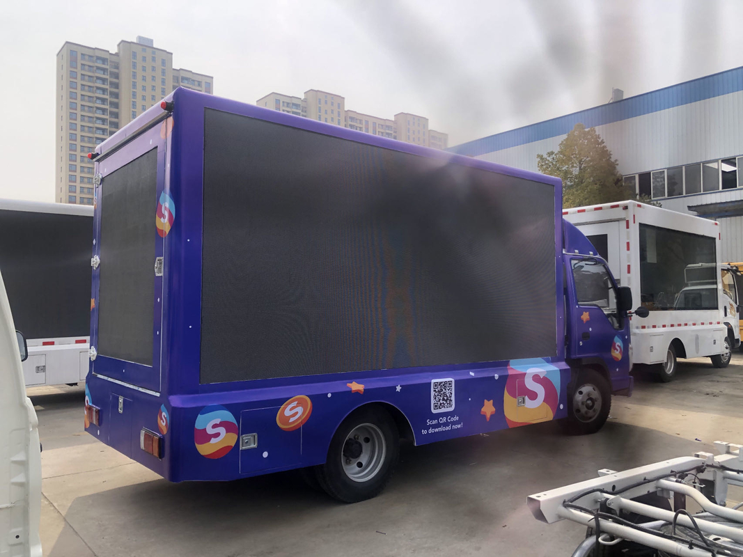 P4 5 6 Isuzu Mobile LED Display Truck 4X2 95km/H Κινητό Μίνι Τροχό