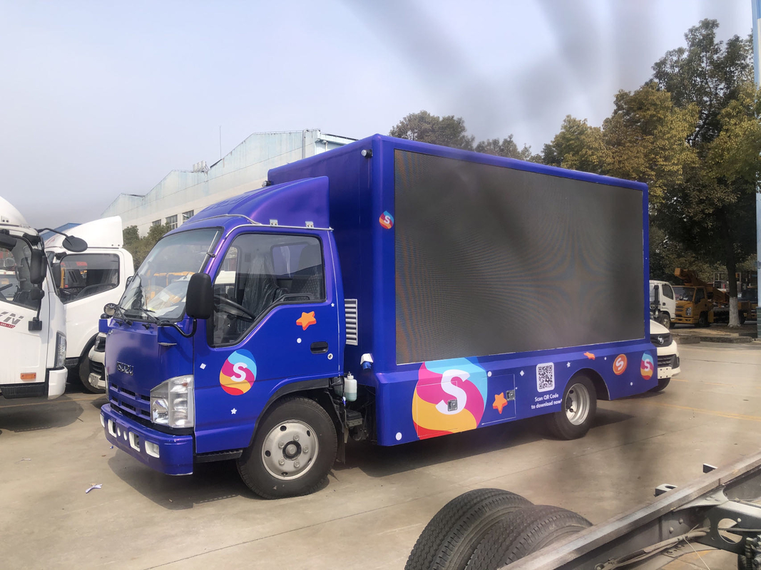 P4 5 6 Isuzu Mobile LED Display Truck 4X2 95km/H Κινητό Μίνι Τροχό