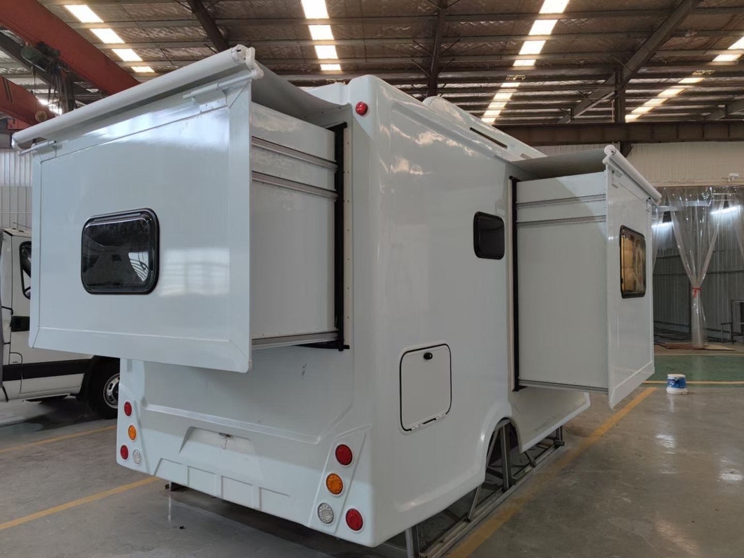 Υπαίθριο σπίτι κιβωτίων rv φίμπεργκλας Caravan Van Decorated Shell 220V