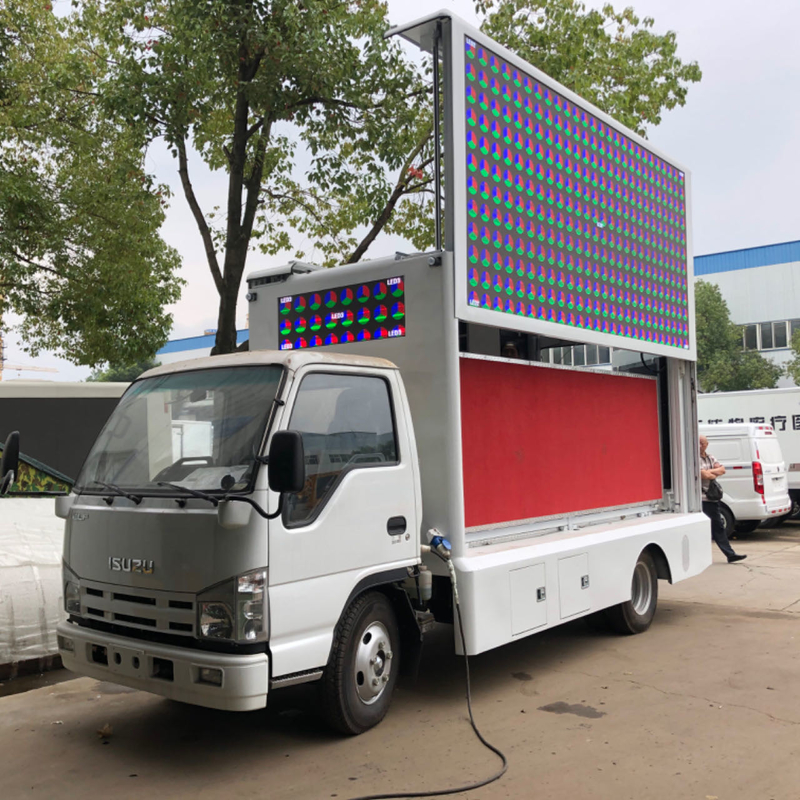 Isuzu 4*2 Euro 5 Led Display Box Φορτηγό κινητή οθόνη LED Πίνακα διαφημίσεων φορτηγό διαφήμιση φορτηγό Led για πώληση