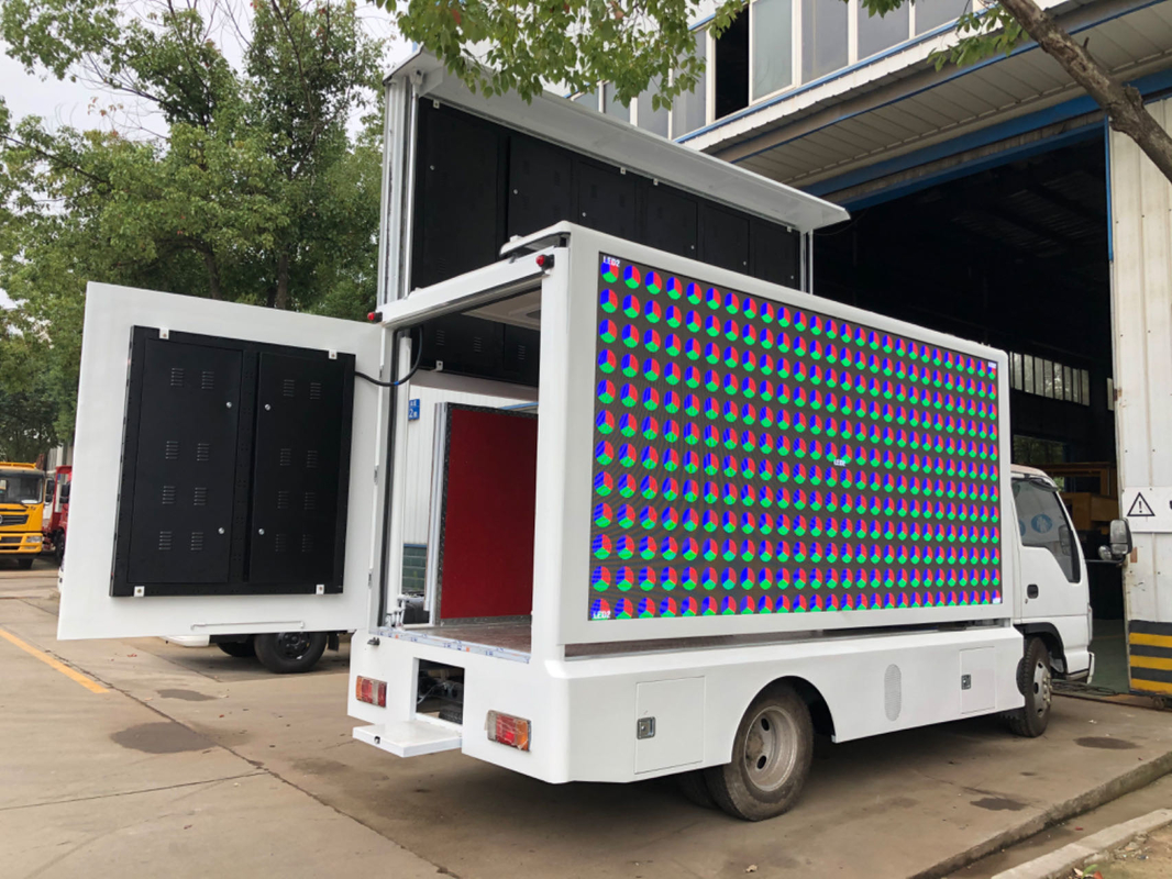 Isuzu Led Display Box Φορτηγό Pixel Pitch 8mm Κινητή οθόνη LED Πίνακα διαφημίσεων Φορτηγό Διαφήμιση Φορτηγό Led για πώληση