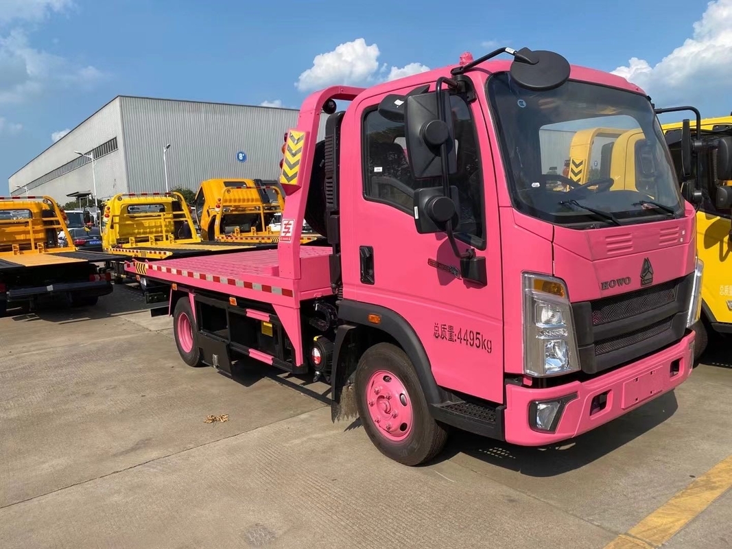 SINOTRUK HOWO 4x2 3-5 τόνων Flatbed Light Duty Wrecker ρυμουλκούμενο φορτηγό οδική διάσωση οχήμα ανάκτησης για πώληση