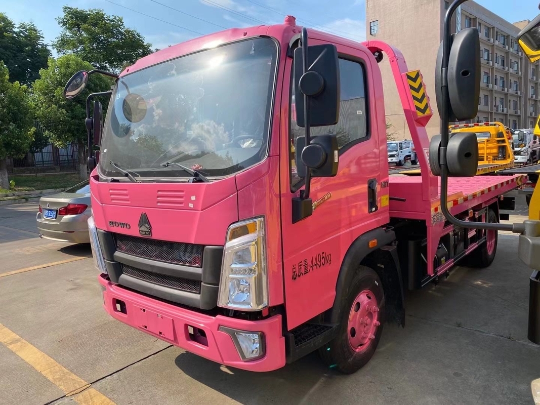 SINOTRUK HOWO 4x2 3-5 τόνων Flatbed Light Duty Wrecker ρυμουλκούμενο φορτηγό οδική διάσωση οχήμα ανάκτησης για πώληση